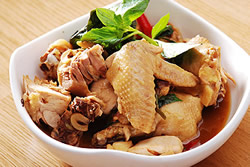 白斬雞 變 三杯雞-中華料理