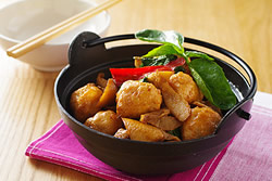 火鍋料大變身-三杯花枝丸-中華料理