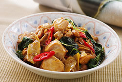 用微波爐做三杯雞-中華料理