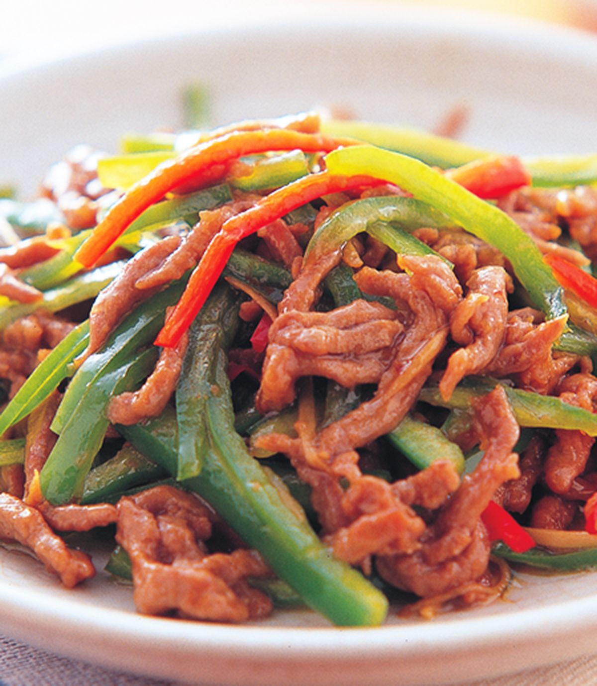 食譜:青椒牛肉絲