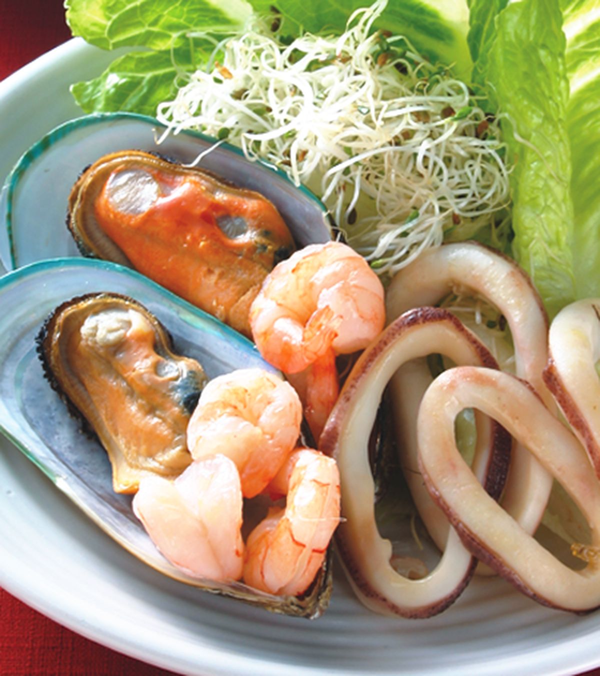 食譜:金色海鮮沙拉