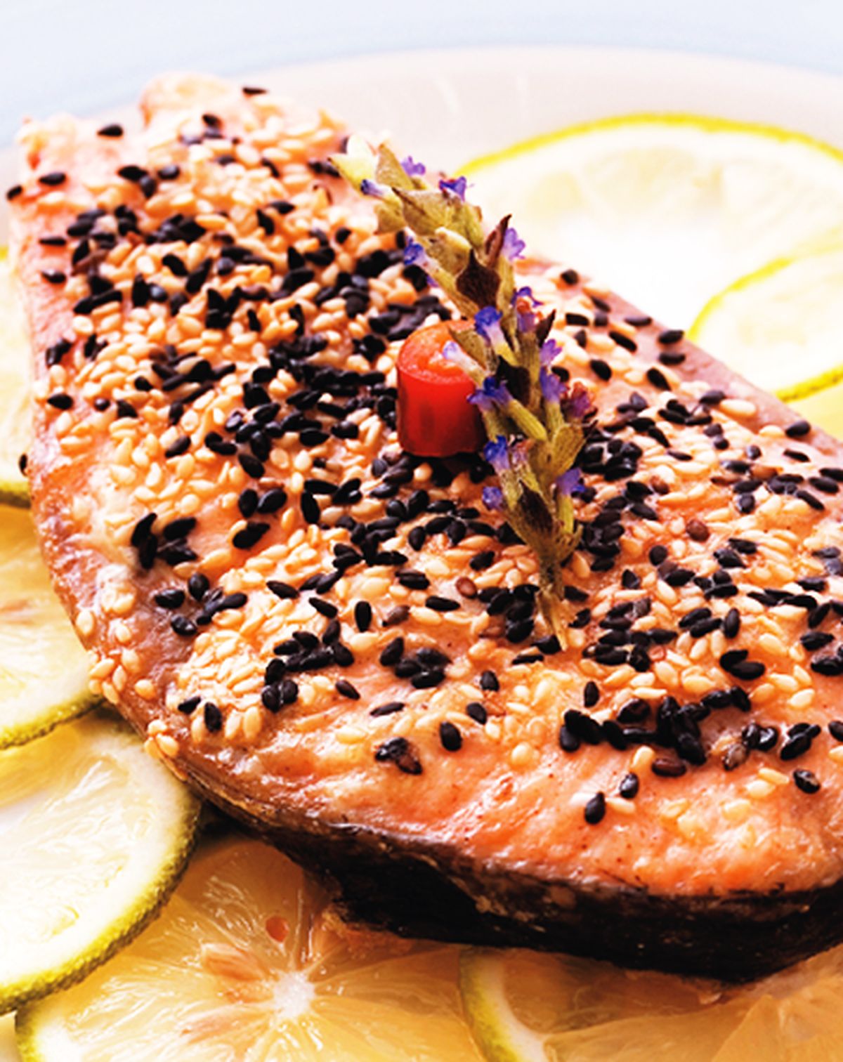 食譜:烤芝麻鮭魚