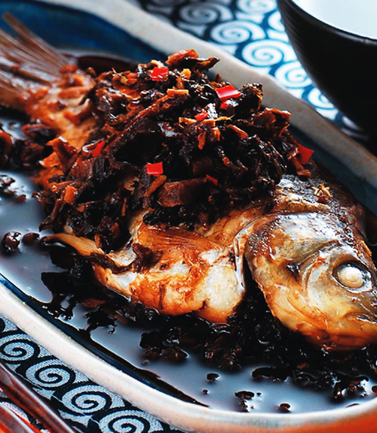 食譜:梅菜蒸魚