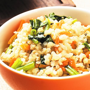 菠菜發芽米飯