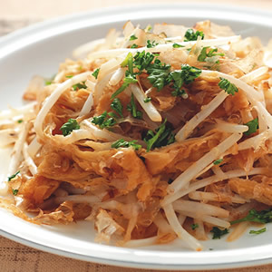 油揚炒豆芽