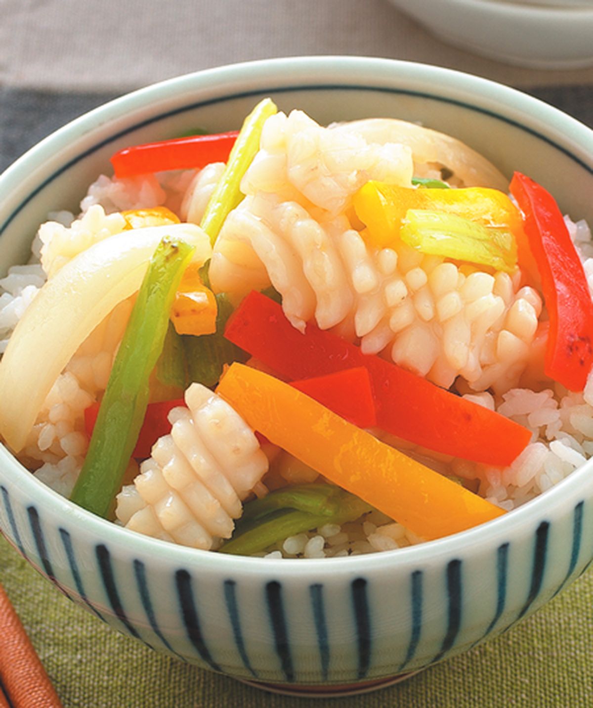 食譜:五彩花枝蓋飯