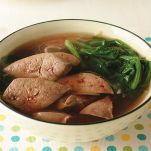 菠菜豬肝湯