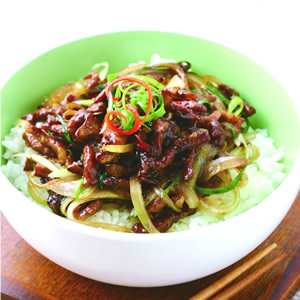 京醬肉絲飯(1)