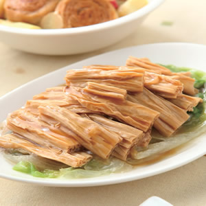 素蠔油腐竹