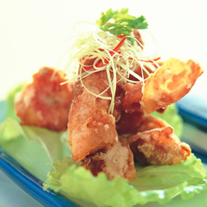 油炸培根雞肉捲