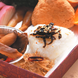 精進便當-三角飯糰
