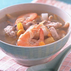鮮蝦美顏湯