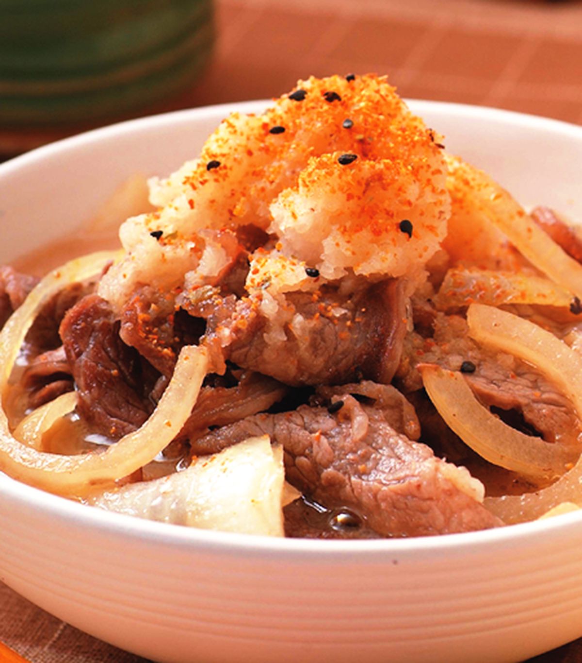食譜:蘿蔔泥壽喜牛肉湯