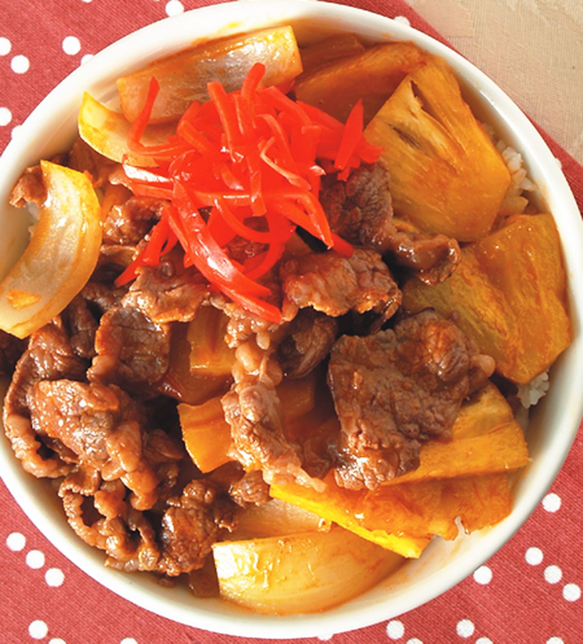 食譜:鳳梨牛肉丼