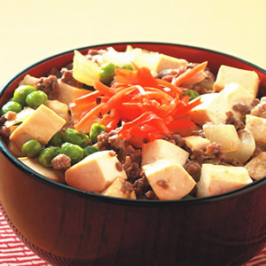 豆腐牛肉丼