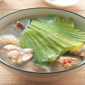 芥菜雞湯(1)