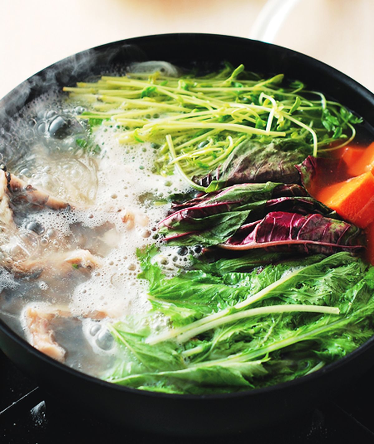 食譜:綜合野菜鮮魚鍋