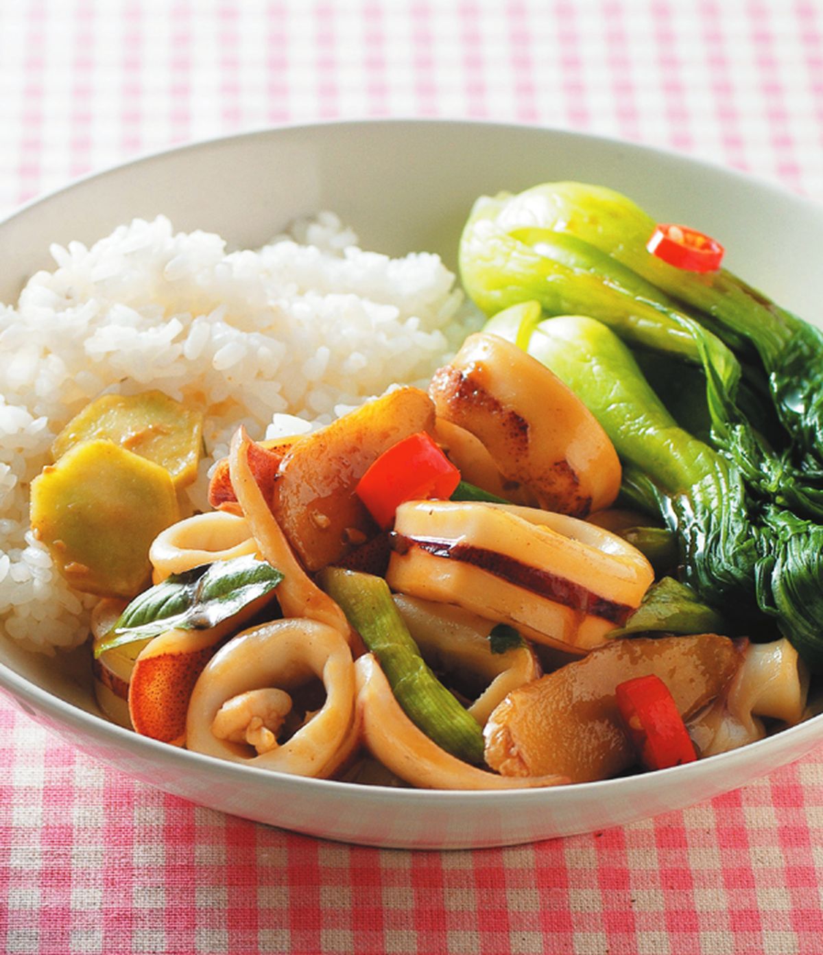 食譜:三杯中卷飯