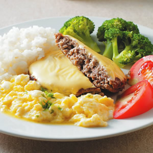 起司漢堡排飯