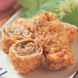 紫蘇味噌豬排捲