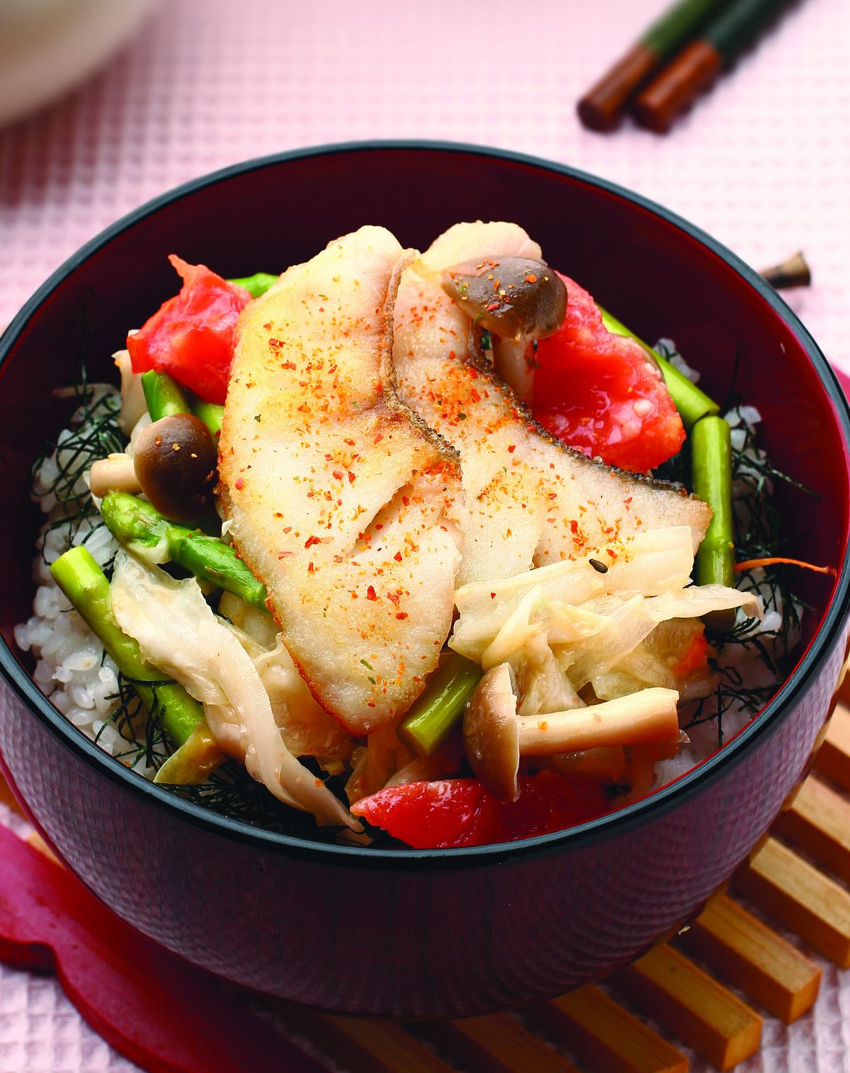 食譜:鯛魚泡菜蓋飯