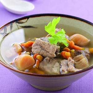 干貝金針排骨湯