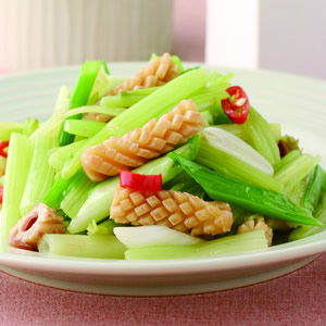 魷魚炒芹菜