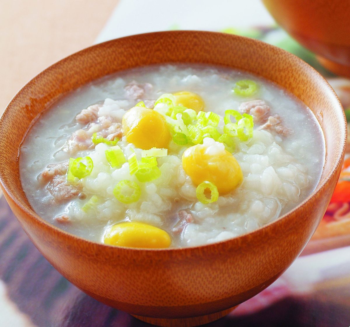 食譜:白果牛肉粥