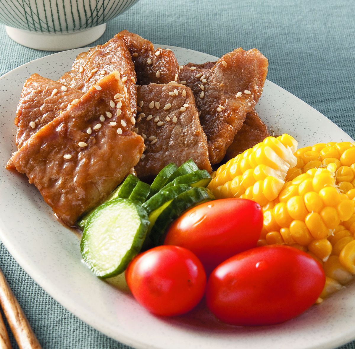 食譜:照燒豬排飯個人套餐