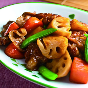 肉片燒蓮藕