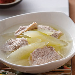 大黃瓜肉片湯