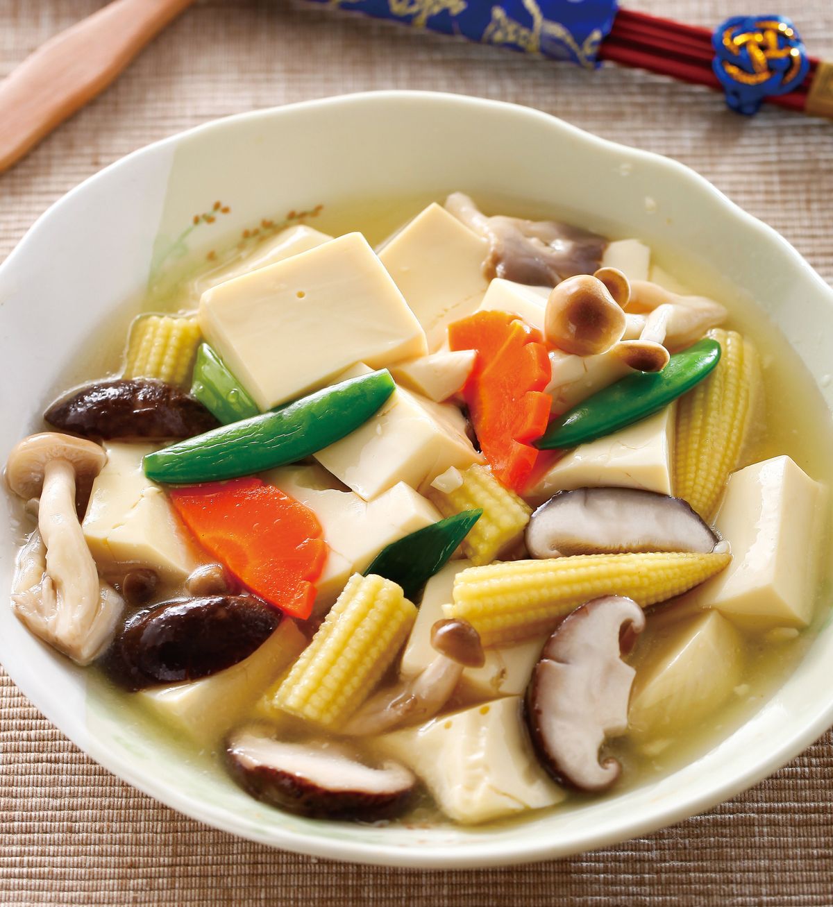 食譜:鮮菇燴豆腐