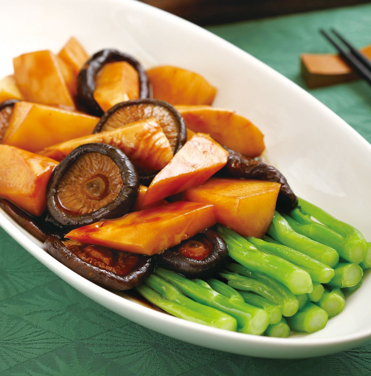 食譜:蠔油雙冬(4)