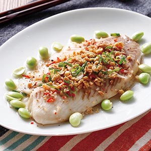 蒜酥蒸鯛魚
