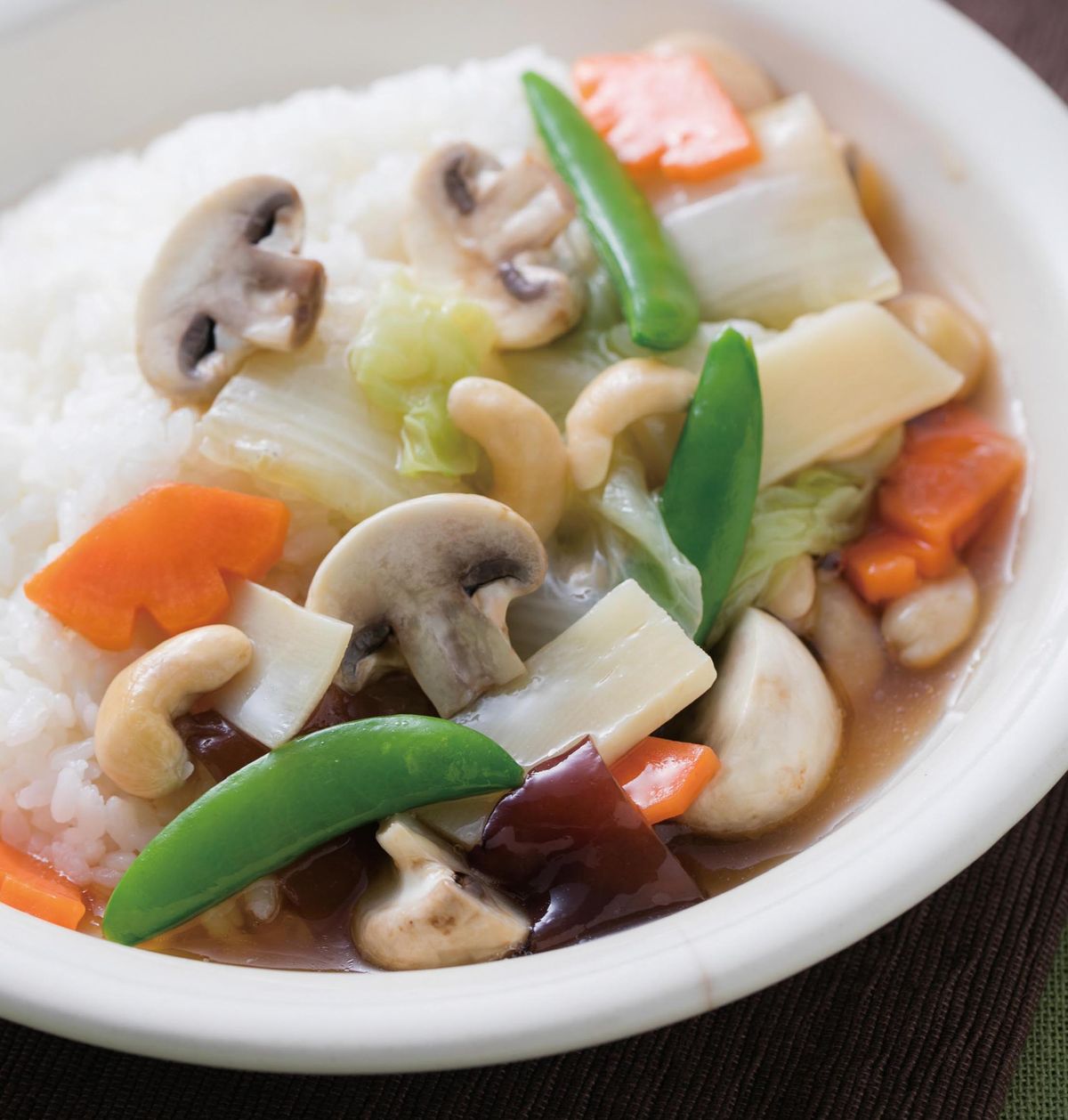 食譜:洋菇腰果燴飯