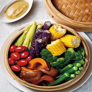 季節時蔬蒸籠