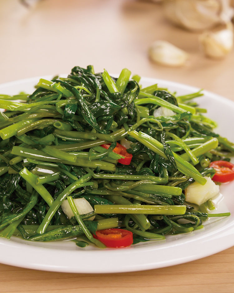 食譜:辣炒空心菜