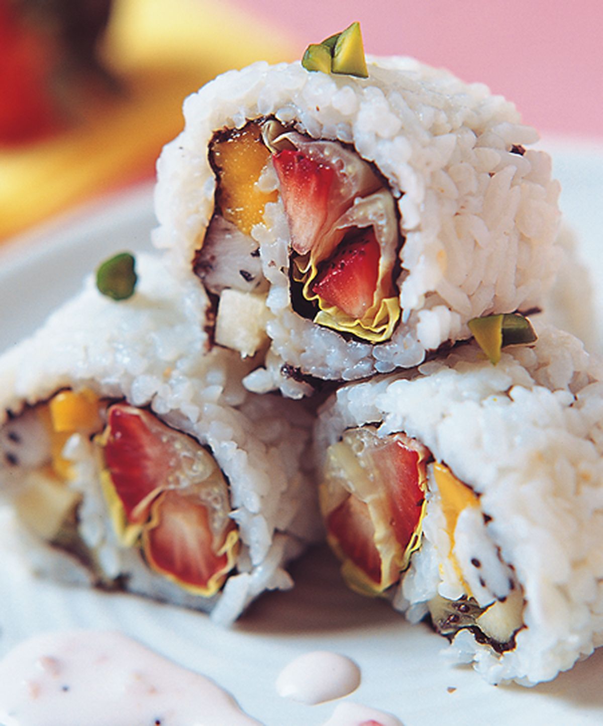 食譜:五彩鮮果壽司卷