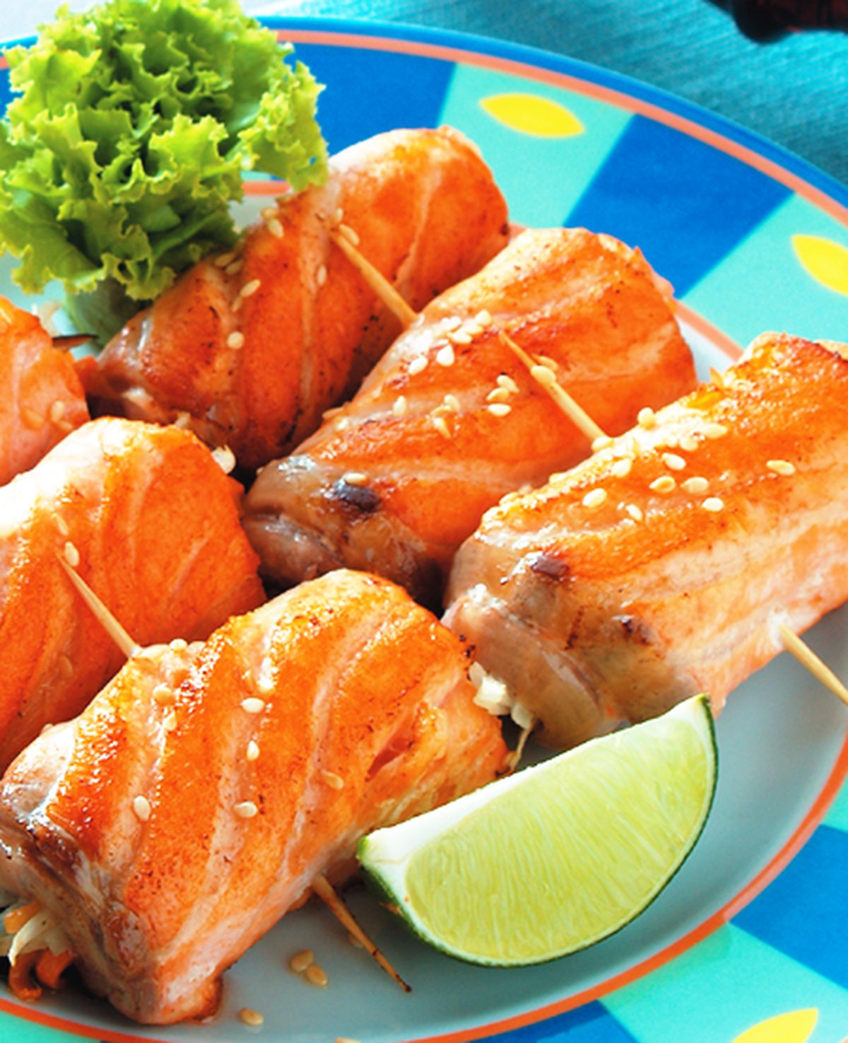 食譜:蒜香鮭魚捲
