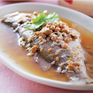 酒釀蒸鮮魚