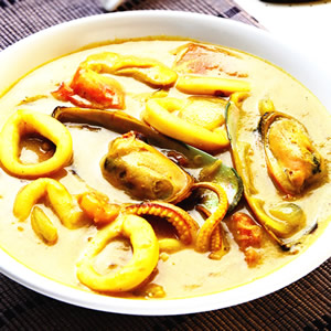 椰汁咖哩海鮮鍋
