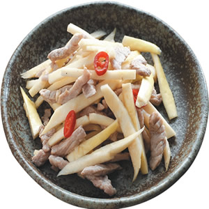 茭白筍炒肉絲