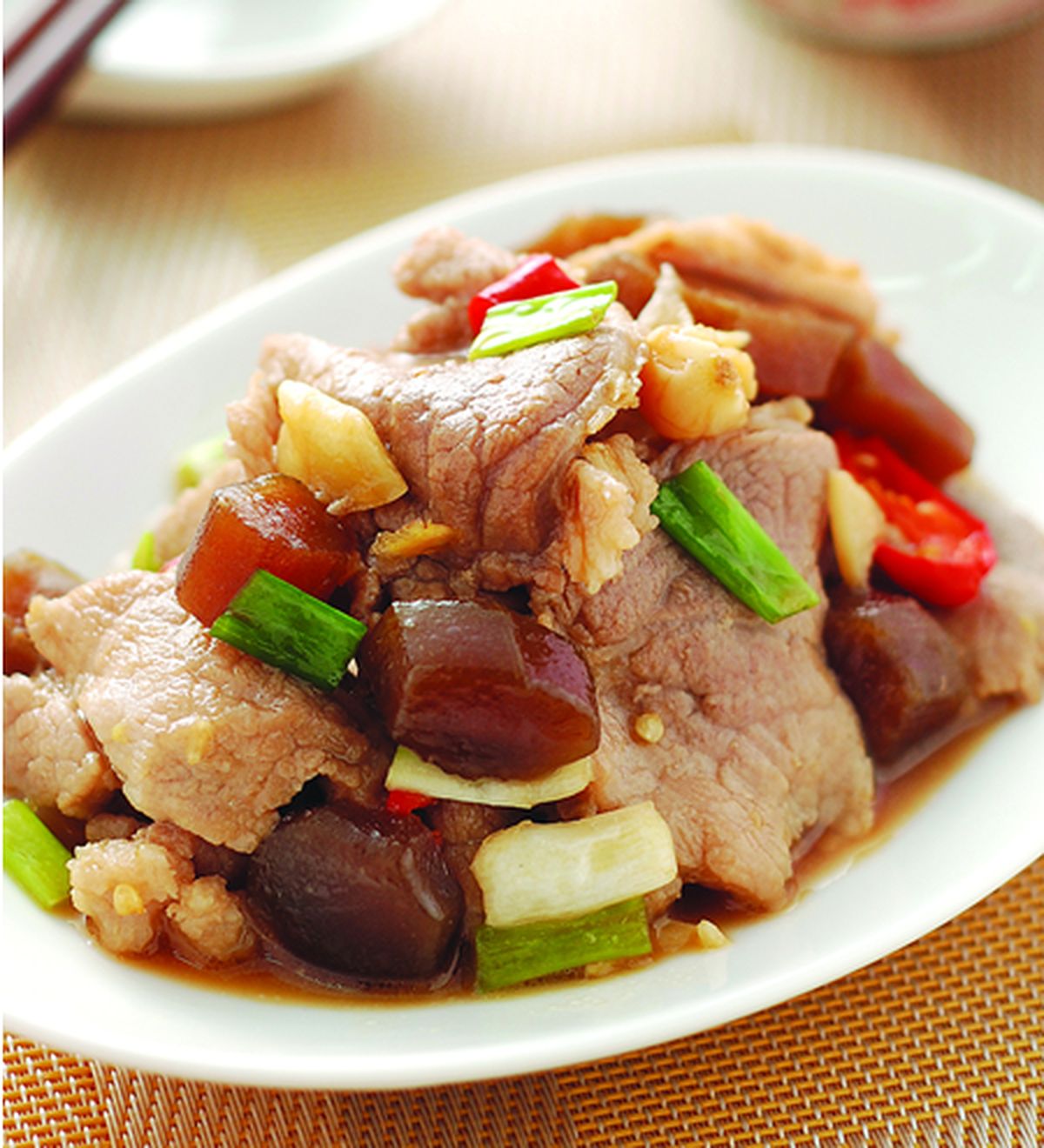食譜:脆瓜肉片