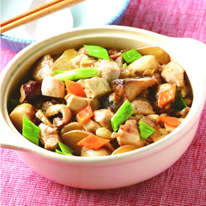鹹魚雞丁豆腐煲
