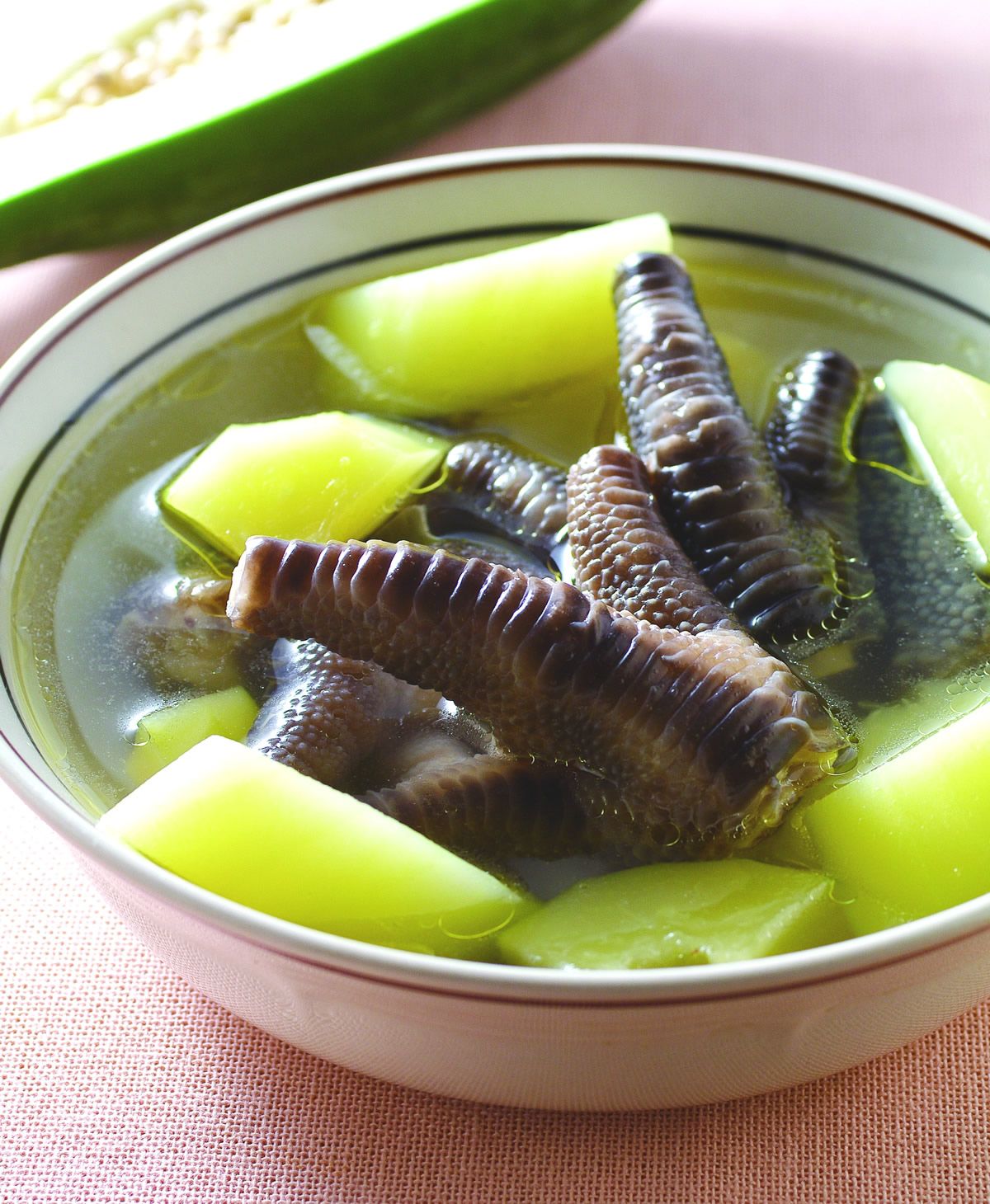 食譜:青木瓜鳳爪湯